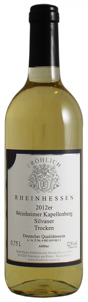 2012 Weinheimer Kapellenberg, Silvaner, Qualitätswein